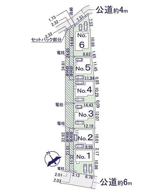 ＜全体区画図＞全6棟　No3