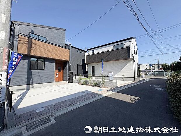 ＜外観＞住宅地内で交通量の少ない道路に面して安心いただけます。