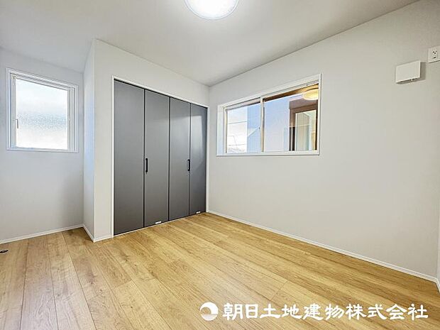 <洋室>2階に3部屋の洋室がある3LDKの間取です。