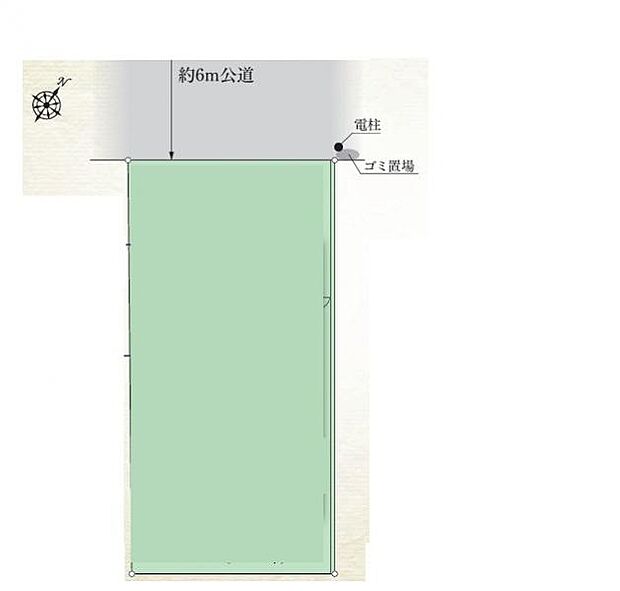 ＜区画図＞土地面積33坪　カースペース2台駐車可能