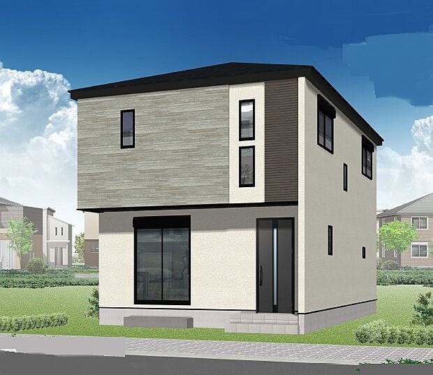 ＜完成予想イメージパース＞同仕様の完成物件を現地と一緒にご見学いただけます。