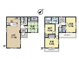 相模原市中央区上溝 3SLDKの間取り