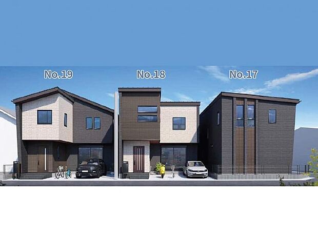 <完成予想イメージパース>外壁総タイル貼りで重厚感のある外観です。