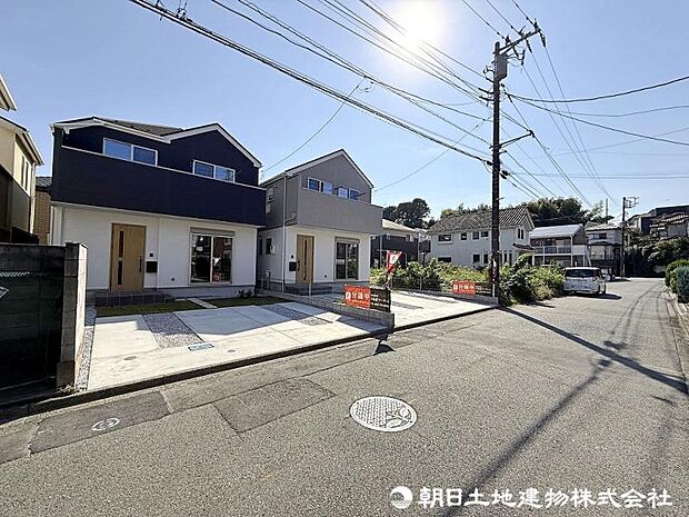 ＜外観＞住宅地内で交通量の少ない道路に面して安心いただけます。