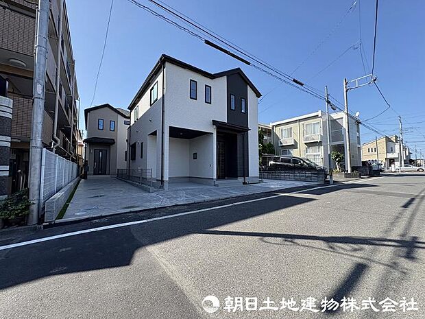 ＜外観＞区画整理地内の幅員6ｍ道路に面して安心いただけます。