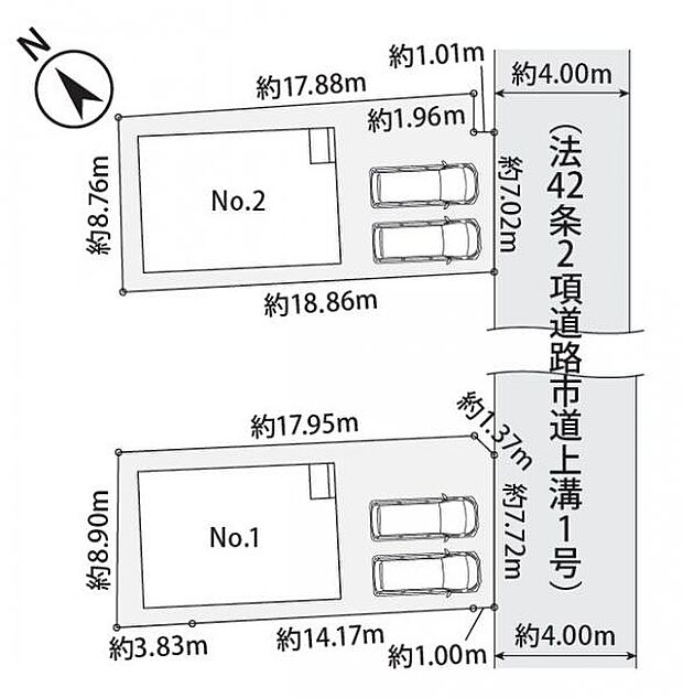 ＜全体区画図＞全2棟　Ｎｏ2