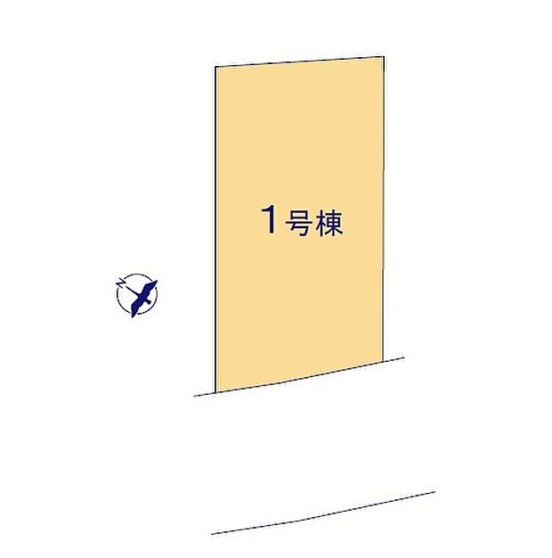 ＜全体区画図＞南西6ｍ道路に面して陽当たり良好です。