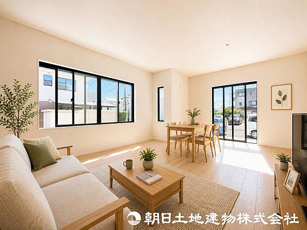 ＜リビング＞広々としているＬＤＫ20帖でお寛ぎいただけます。（家具イメージ）