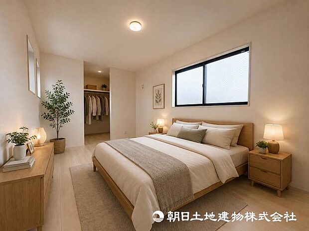 ＜主寝室＞ご夫婦で使える主寝室は7帖～8帖の広さがあります。