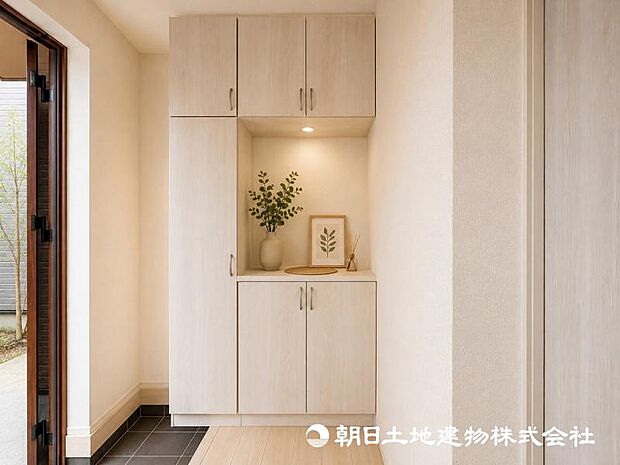 ＜玄関＞靴を整理整頓できるシューズボックス付きです。