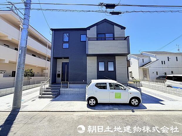 <完成予想イメージパース>カースペースには車2台駐車可能です。