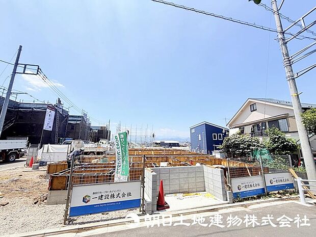 間口の広い整形地で開放感のある全体の区画図でございます。