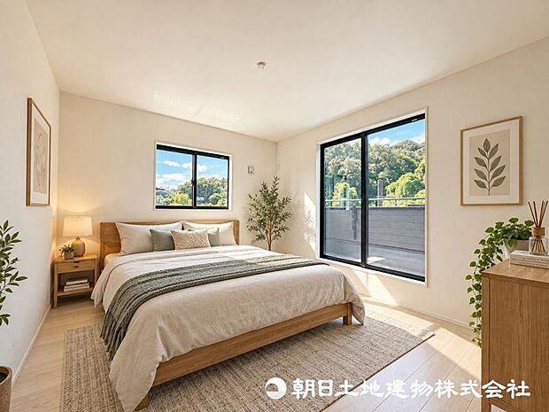 住まう方の生活スタイルに合わせて自由に使える居室。家具やインテリアで自分らしい空間づくりを楽しめます。