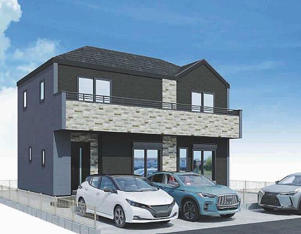 <完成予想イメージパース>南6m道路に面して陽当たり良好です。
