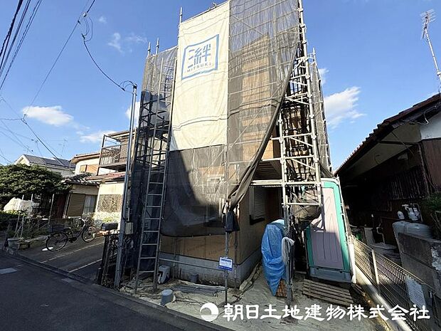 <現地>広いランドリーにはガス衣類乾燥機「乾太くん」を設置します。
