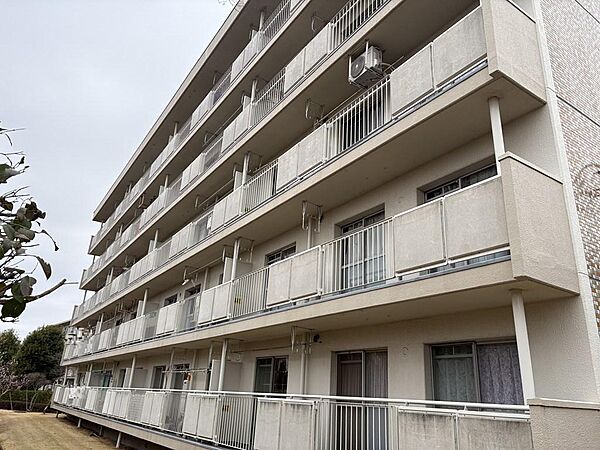 【外観】1978年築、5階建て鉄骨造、総戸数250戸の集合住宅です。