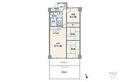 第1藤ケ丘サンハイツ 3LDKの間取図画像