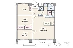 四軒家住宅 3LDKの間取図画像