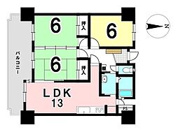 間取図画像 3LDK