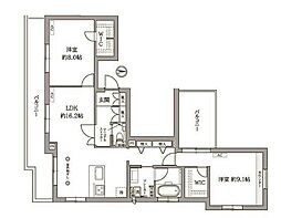 シグネチャー07 2LDKの間取図画像