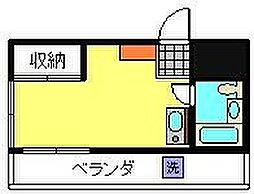 エスペランス（エスペランス） 3階ワンルームの間取り