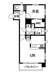 MaisondeGracias 1LDKの間取図画像