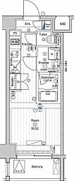 PREMIUMCUBE大井町#mo ワンルームの間取図画像