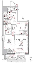 クレイシアIDZ鶴見 1LDKの間取図画像
