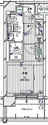メインステージ川崎ウエスト 1Kの間取図画像