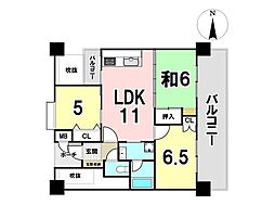 ライオンズプラザ牧港第2 3LDKの間取図画像
