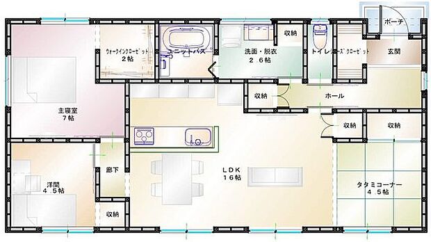【建築プラン例】建物価格:2020万円間取り:3LDK建物面積:81.98m2