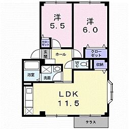 間取図画像 2LDK