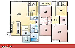 彦根市高宮町〜スキップフロアのあるお家〜 3LDKの間取り