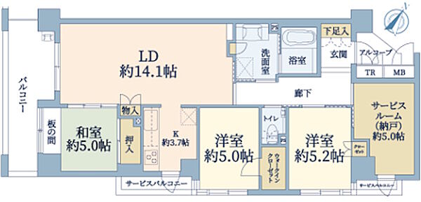 間取りを拡大表示