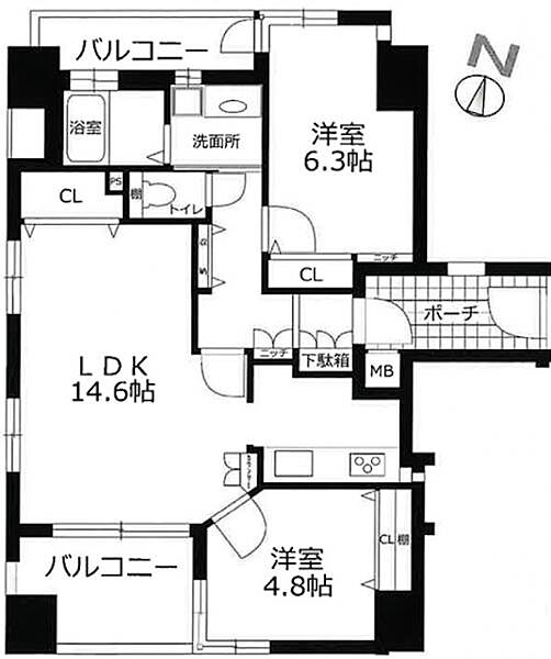 間取りを拡大表示