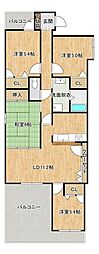アルファステイツ知寄町 4LDKの間取図画像