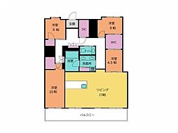クレアホームズ高知本町 4SLDKの間取図画像