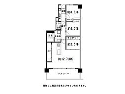 アーネスト能茶山 3LDKの間取図画像