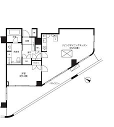 つくばエクスプレス 浅草駅 徒歩2分の賃貸マンション 4階1LDKの間取り