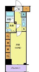 東京メトロ銀座線 浅草駅 徒歩4分の賃貸マンション 2階1Kの間取り