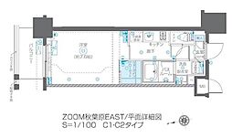 都営浅草線 浅草橋駅 徒歩6分の賃貸マンション 4階1Kの間取り