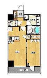 シェルゼ雷門 1LDKの間取図画像