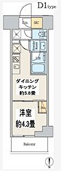 墨田区吾妻橋2丁目マンション 1DKの間取図画像