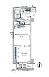 東京メトロ日比谷線 秋葉原駅 徒歩4分の賃貸マンション 2階1LDKの間取り