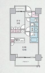 JR総武線 浅草橋駅 徒歩3分の賃貸マンション 3階1LDKの間取り