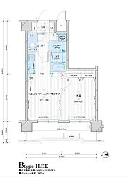 東京メトロ銀座線 田原町駅 徒歩7分の賃貸マンション 3階1LDKの間取り
