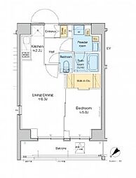 東武伊勢崎線 曳舟駅 徒歩2分の賃貸マンション 4階1LDKの間取り