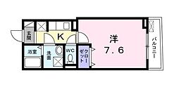東武伊勢崎線 東向島駅 徒歩7分の賃貸アパート 2階1Kの間取り