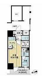 JR総武線 浅草橋駅 徒歩8分の賃貸マンション 7階ワンルームの間取り