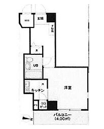 都営浅草線 本所吾妻橋駅 徒歩9分の賃貸マンション 3階ワンルームの間取り